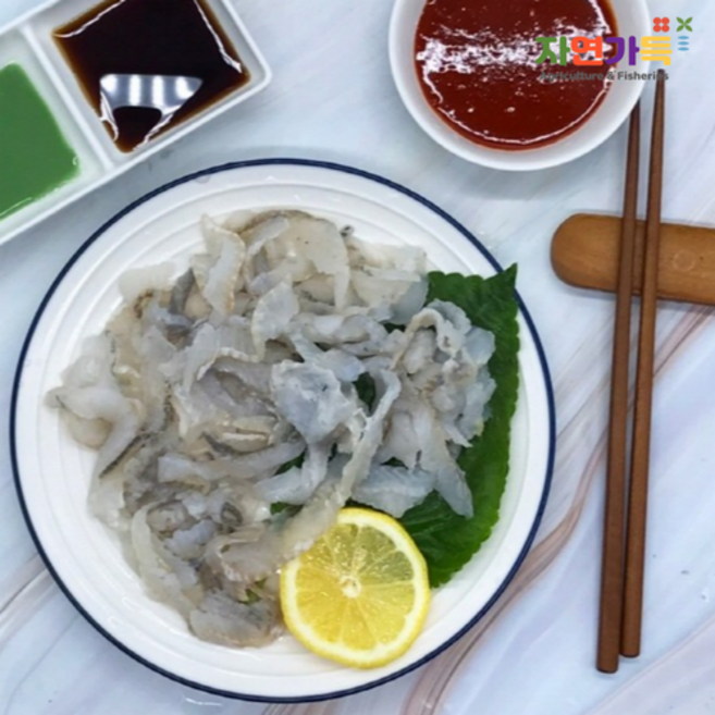 자연가득 제철맞은 강도다리 세꼬시 순살회 손질후 250g, 1