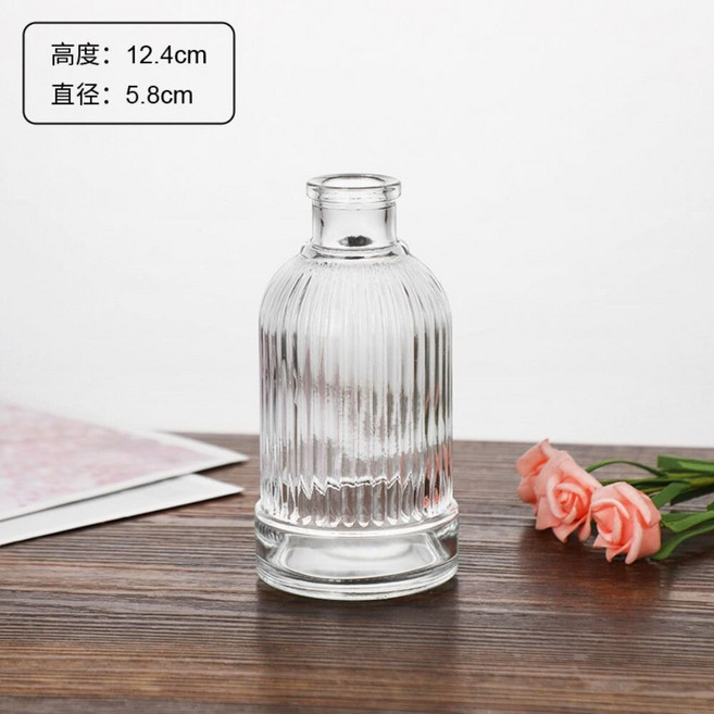 BLUWHI 海和白夜 玻璃擴香瓶 復古浮雕花瓶, 羅馬柱, 1個