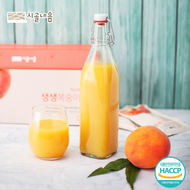 충주 시골내음 첫눈에반한 생생복숭아즙, 110ml, 30개