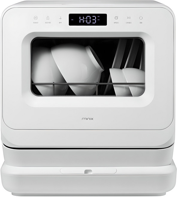 미닉스 미니 식기세척기 PRO 3인용, 그레이지, MNDW-110G, 고객직접설치