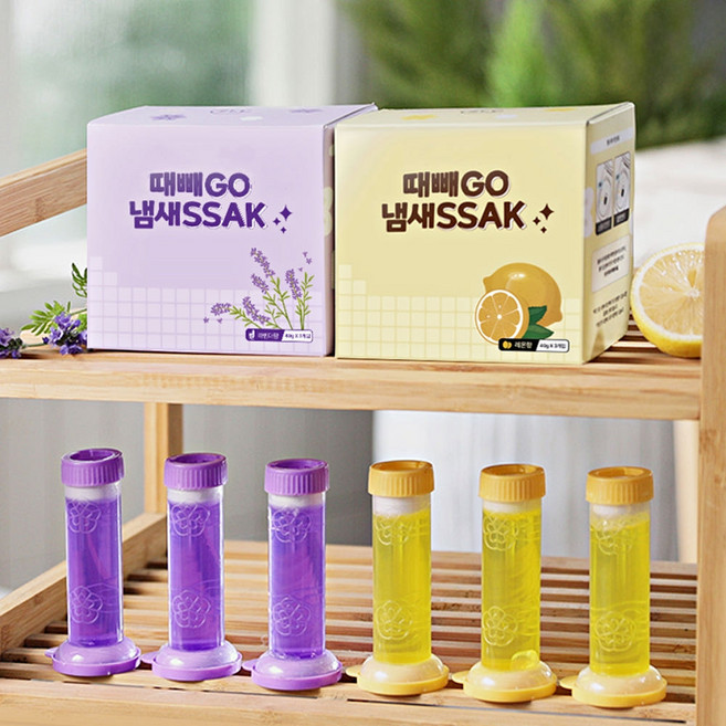 [TV홈쇼핑정품 인포벨]때빼고 냄새싹 변기세정제 오래가는 주사기 접착젤리형 변기 클리너 욕실 청소 탈취제, 6개, 40g