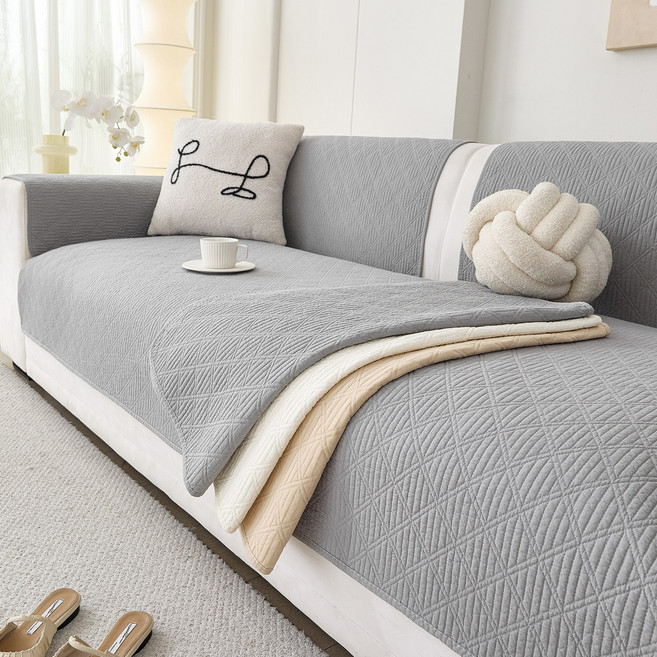 순면 워싱 쇼파패드 2-4인용 사계절 미끄럼방지 부드 심플 모던