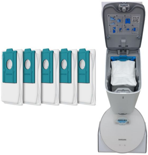 삼성 로봇 청소기 비스포크 제트봇 AI 청정스테이션 먼지봉투 먼지통 DUST BAG VCA-RDB95B VCA-RAE95G, 삼성 로봇 청소기 비스포크 제트봇 AI 청정스테이션 먼, 1개