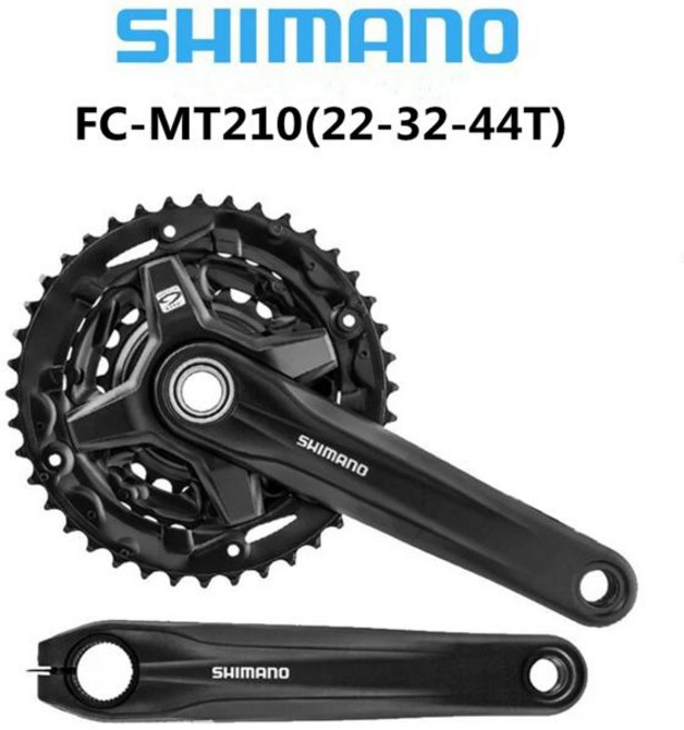 ACERA FC-MT210-3 크랭크셋 및 BB-MT501 하단 브래킷 포함 그룹 세트 자전거 크랭크 부품 M3000 3x9 스피드, 07. MT210(44T), 1개