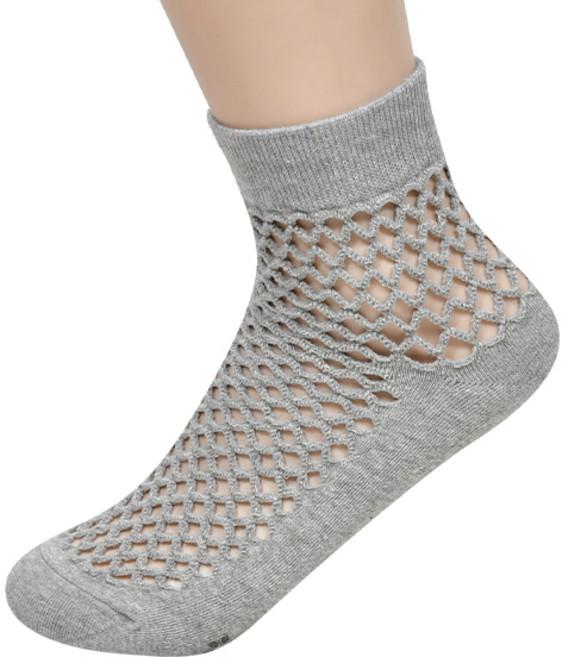 통기성 높고 미끄럼방지가 된 숙녀 발등 그물망사 단목양말 여성 스니커즈양말 데일리