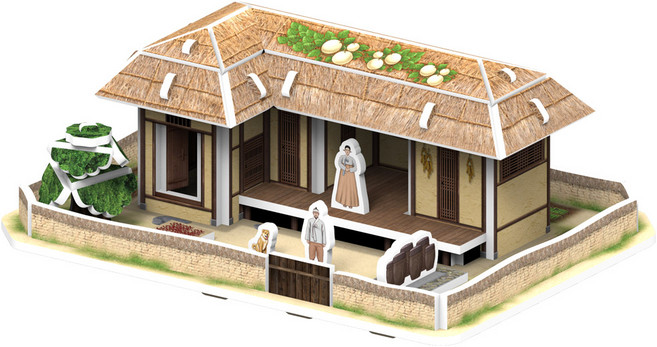 페이퍼락 한국의 문화 유산(소) 어린이 선물 유치원 학교 창의체험 교육 교구 장난감 완구 입체퍼즐 만들기, 1개