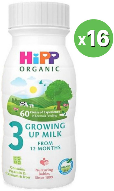 힙 HIPP 오가닉 액상분유 3단계 200ml(16개), 16개, 200ml