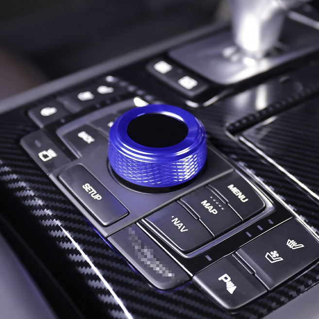 유투카 호환 G80 DH 스포츠 악세사리 몰딩 컨트롤러 다이얼 커버 튜닝 용품, 블루-1열 컨트롤러 다이얼 커버, 기타