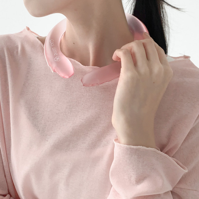 블루씨티 얼려쓰는 아이스 냉감 넥밴드 넥 튜브, 핑크