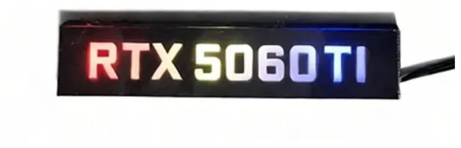 5050 그래픽 카드 ARGB GPU 측면 조명 플레이트 게이밍 장식 패널 AURA SYNC, 1개, 01 사양 10, 03 RTX 5060TI