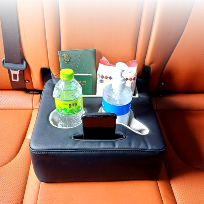 인더비클 차량용 2열 쿠션컵홀더 뒷좌석컵홀더, 2열컵홀더(본품만), 1개