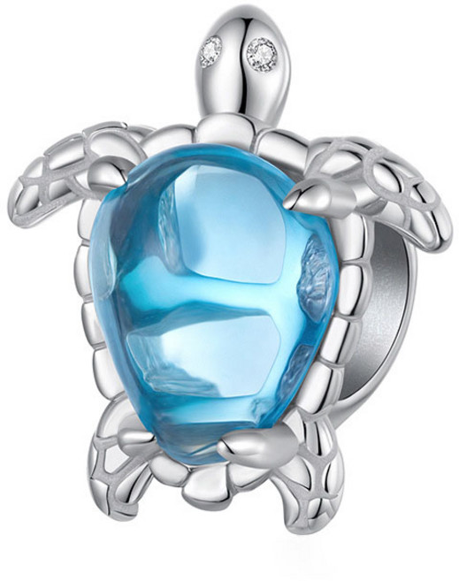 판도라 호환 참 블루 씨 터틀 바다 거북이 펜던트