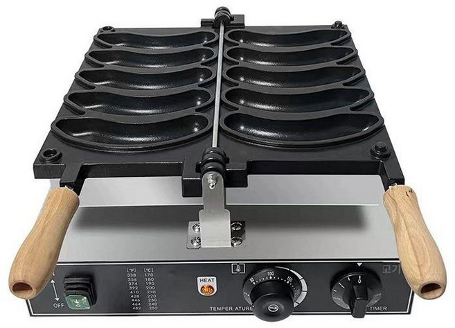 온코 홍콩 에그 와플 메이커 계란 본체 2구 제조기, 전기 바나나 구이기