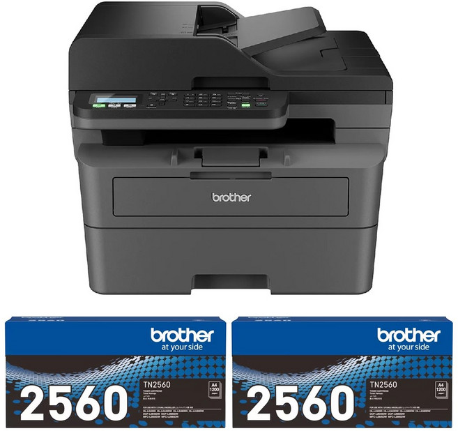 Brother MFC-L2805DW 無線雙面多功能雷射傳真複合機, L2805DW+2黑TN2560碳粉