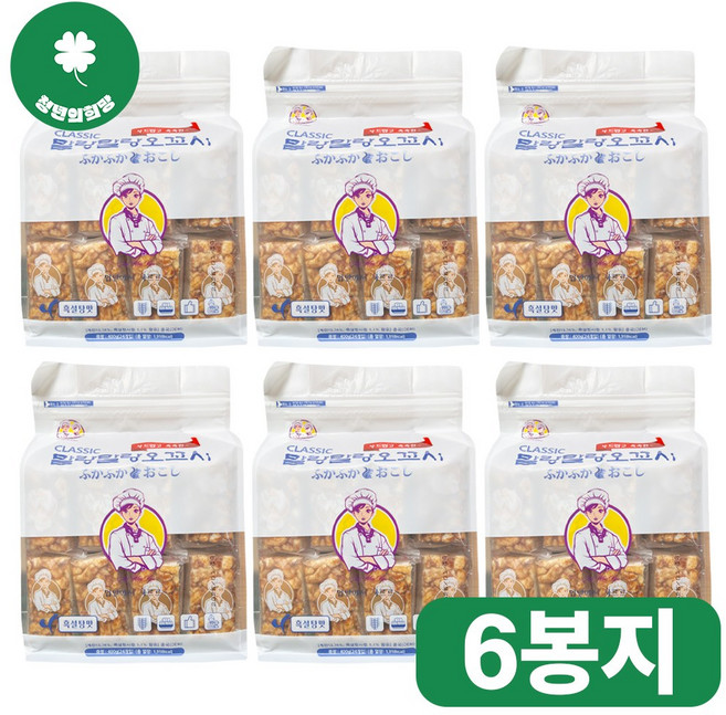 쌀쿠키 말랑말랑 오꼬시 흑설탕맛, 6개, 400g