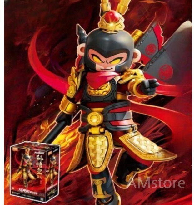 프라모델 피규어 삼국지 손오공 사오정 유비 관우 여포 관우 조립 완구, 85046 손오공