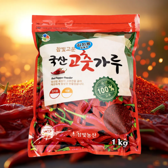 참빛농산 국내산 25년 태양초 햇 고춧가루 김치용, 1개, 1kg