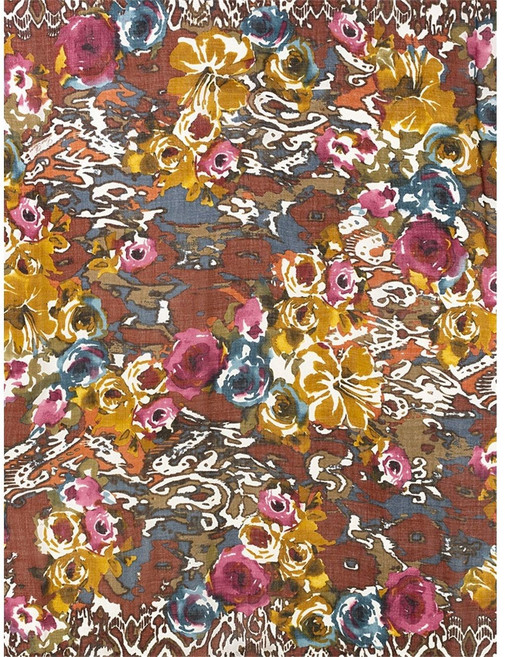 로로피아나 플로럴 프린트 스카프