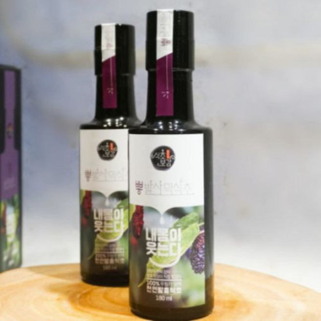 국내산 발사믹식초 발효명장 뽕발사믹식초 배발사믹식초, 2개