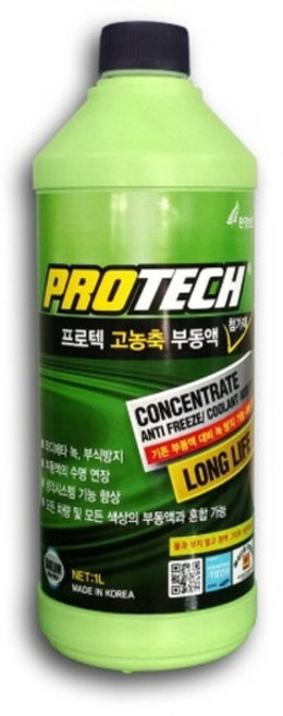 프로텍 물없이 바로 쓰는 녹방지 기능 고농축 부동액 첨가제 냉각수/부동액, 10개, 1L