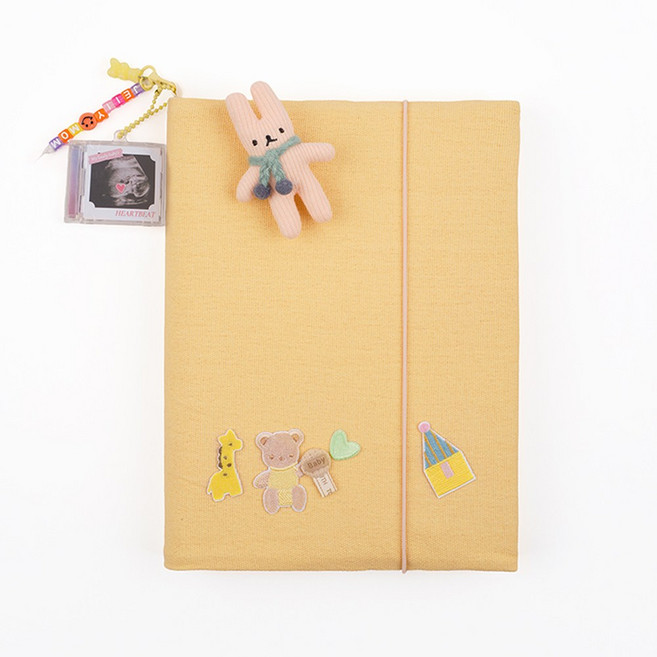 패브릭 초음파앨범 6공바인더 접착식 포토앨범 허니밀크