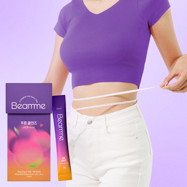 빔미 푸룬클렌즈 식이섬유 난소화성말토덱스트린 비움 워터 저당, 2박스, 15회분