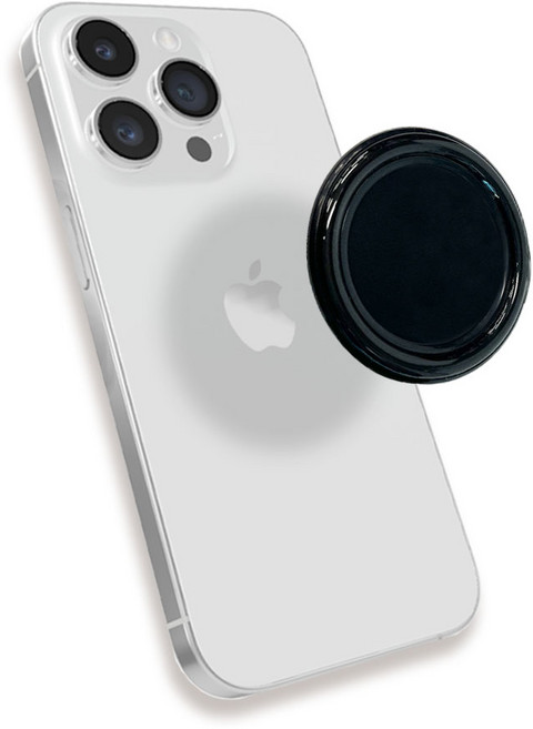 스마트폰 맥세이프 튜브 디스크 그립 톡홀더, 10. 맥세이프 튜브 디스크-유광올블랙, 1개