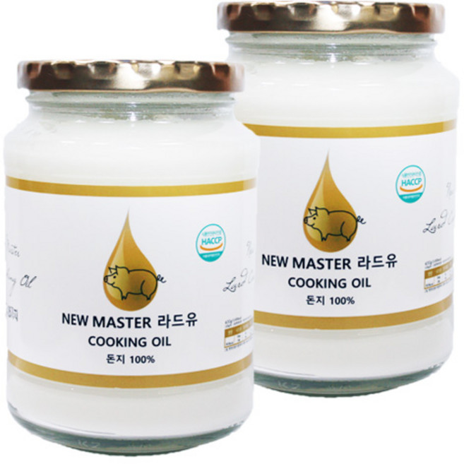 NEW MASTER 라드유 400g 국내산 돈지 100%, 400ml, 2개