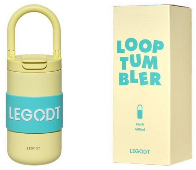 레고트 루프 텀블러 멀티 400ml (3 colors) 129720, 레몬크림, 1개