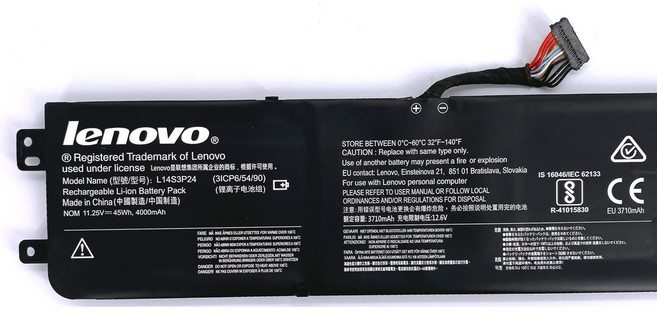 Lenovo 聯想 L14S3P24 筆記型電腦電池, 1個, 變壓器135W-方口 含電源線