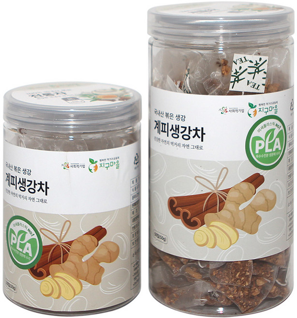 지구마을 생분해필터 PLA 계피생강차 블렌딩 삼각티백, 1g, 30개입, 1개