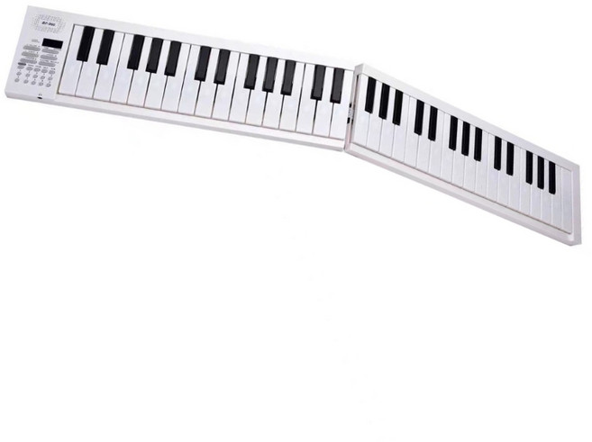 접이식 피아노 키보드 61 주요 휴대용 피아노 다기능 전기 피아노 키보드 초보자 십대 성인, Only electronic keyb