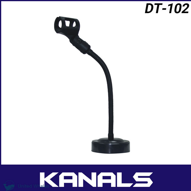 카날스 DT-102 마이크 스탠드 탁상용 자바라 일자형 책상용 스탠드
