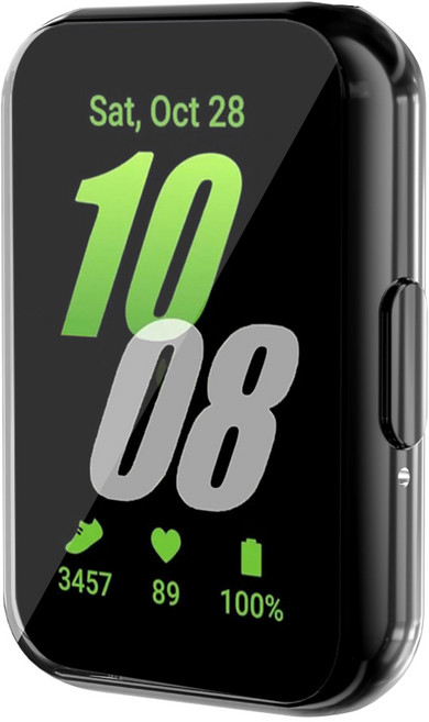 더조은셀러 갤럭시핏3 호환 논슬립 키퍼 블로킹 케이스, 블랙