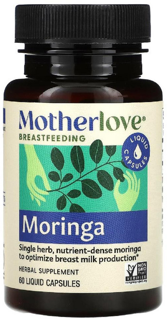 마더러브 모링가 579mg Breastfeeding Moringa 액상 캡슐 60정, 1개