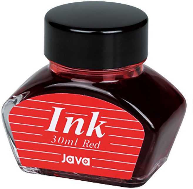 자바펜 병잉크 30ml 만년필용, 1개, 레드