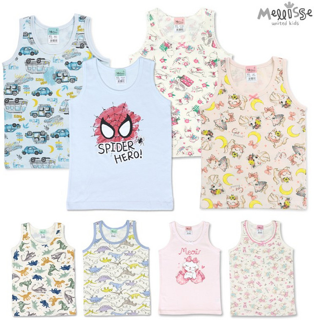 멜리스 남아 여아 아동속옷 런닝