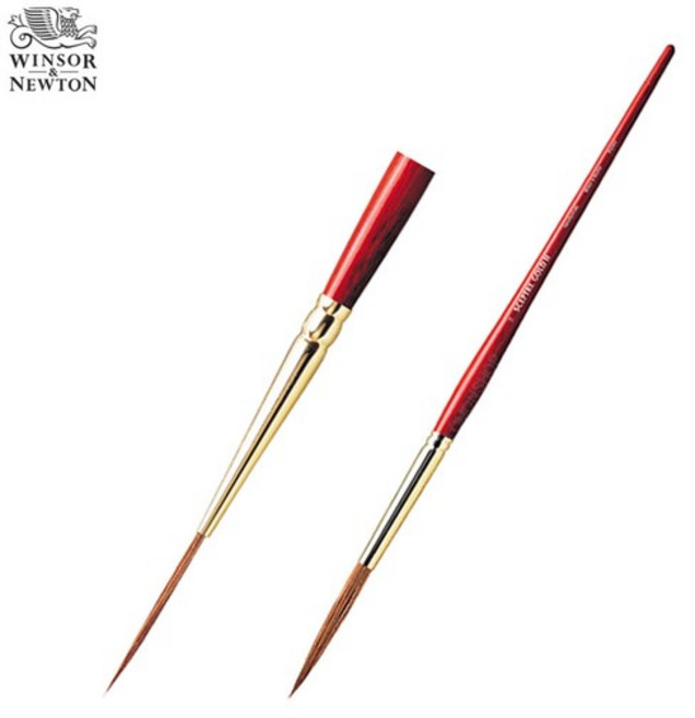 Winsor&Newton 윈저앤뉴튼 셉터골드II 수채붓 Series303 Short Handle Lettering NO.0 짧은손잡이레터링, WI5183700, WI5183700