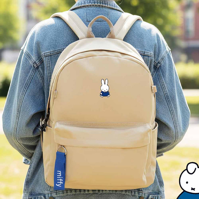 미피 KOREA 정품 심플 패턴 백팩