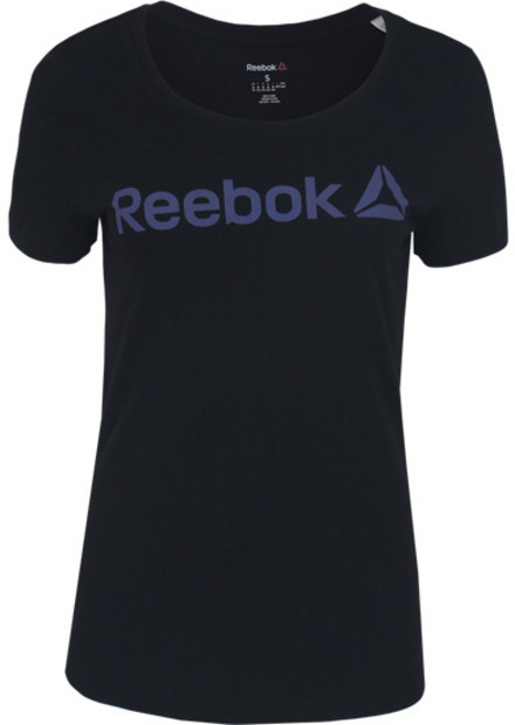 리복 여성 LINEAR READ SCOOP 반팔 티셔츠-BQ8534