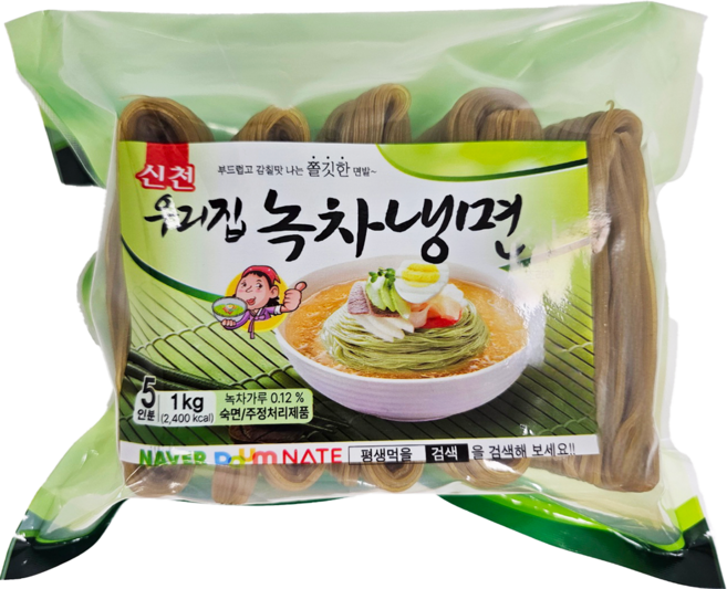 우리집 녹차냉면 (5인분), 1kg, 1개