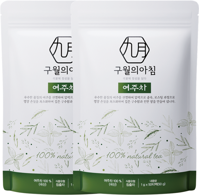 국산 쪄서볶은 여주차 삼각티백, 2개, 50개입, 1g