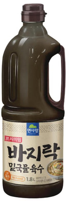 원씨푸드 면사랑 프리미엄 바지락 밑국물 육수 1.8L 칼국수 해물육수 찌개 업소용, 1개