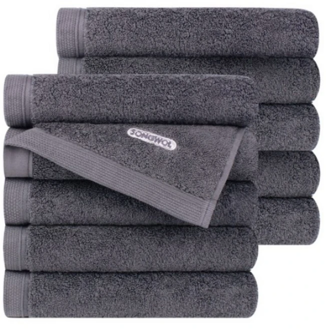 송월타월 컴포트 그라운드 타올 200g 40수 코마사, 그레이, 10개 - 쿠팡