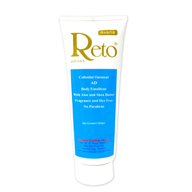 Reto 身體潤膚乳 膠體燕麥 AD 蘆薈與乳木果油配方, 240ml, 1件