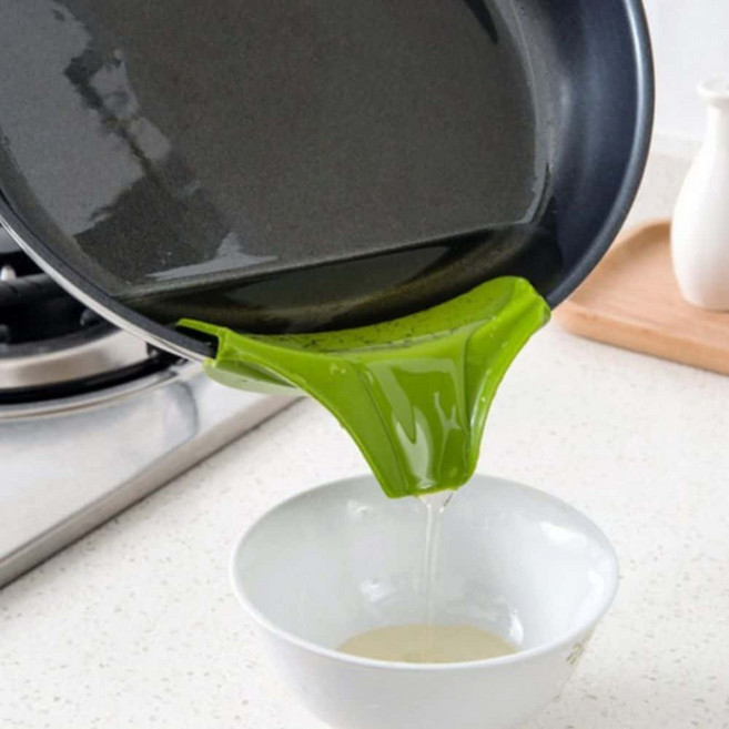 실리콘 국물 냄비 주둥이 흘림방지 보조 깔끔 붓기 따르개, 1개, 상세페이지 참조