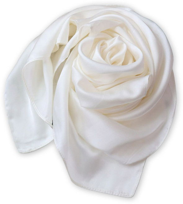 메리앤유 은은한 광택 실키 소재 쁘띠 스카프 무지 정사각 코디 아이템