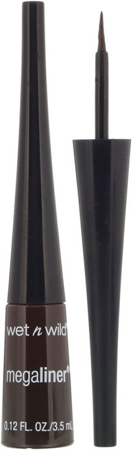 Wet n Wild MegaLiner 리퀴드 아이라이너 다크 브라운 0.12fl oz(3.5ml) 2팩, 1개