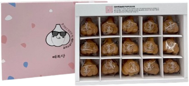 [태복당] 태안6쪽마늘빵(육쪽마늘맛) 15개입 답례품 에너지충전 쌀 건강간식 글루텐프리 [원산지:국산(충청남도 태안군)], 15개, 25g