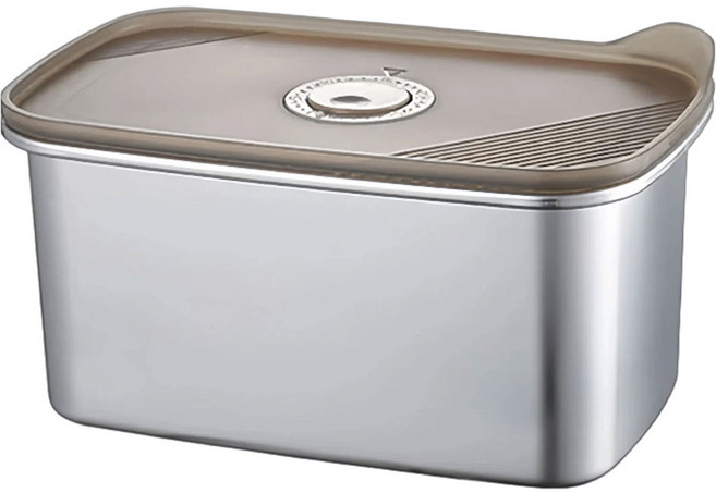 SHUNFA 304 스테인레스 스틸 밀폐용기, 단품 1.4L, 1개